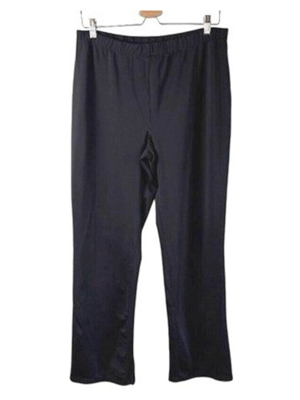 Bundle 2/$30! Black Pull-On Drawstring Lounge Pants Wide Leg Stretch L EUC Comfy